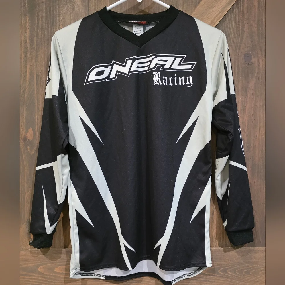 O'NEAL MX Racing Jersey w/ Padded Elbows- YOUTH LARGE - Picture 1 of 5